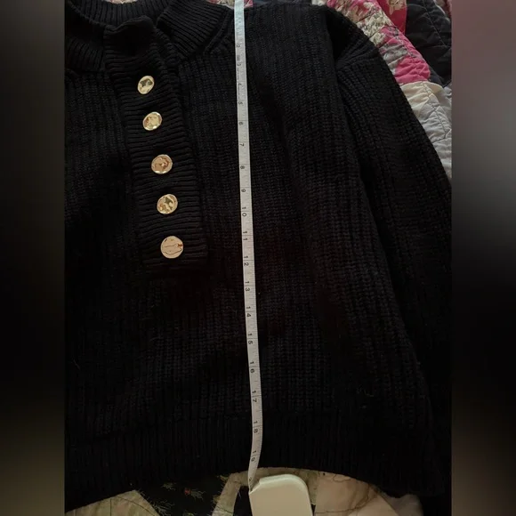 Sezane Lucas Jumper Sweater black size S - Picture 7 of 8